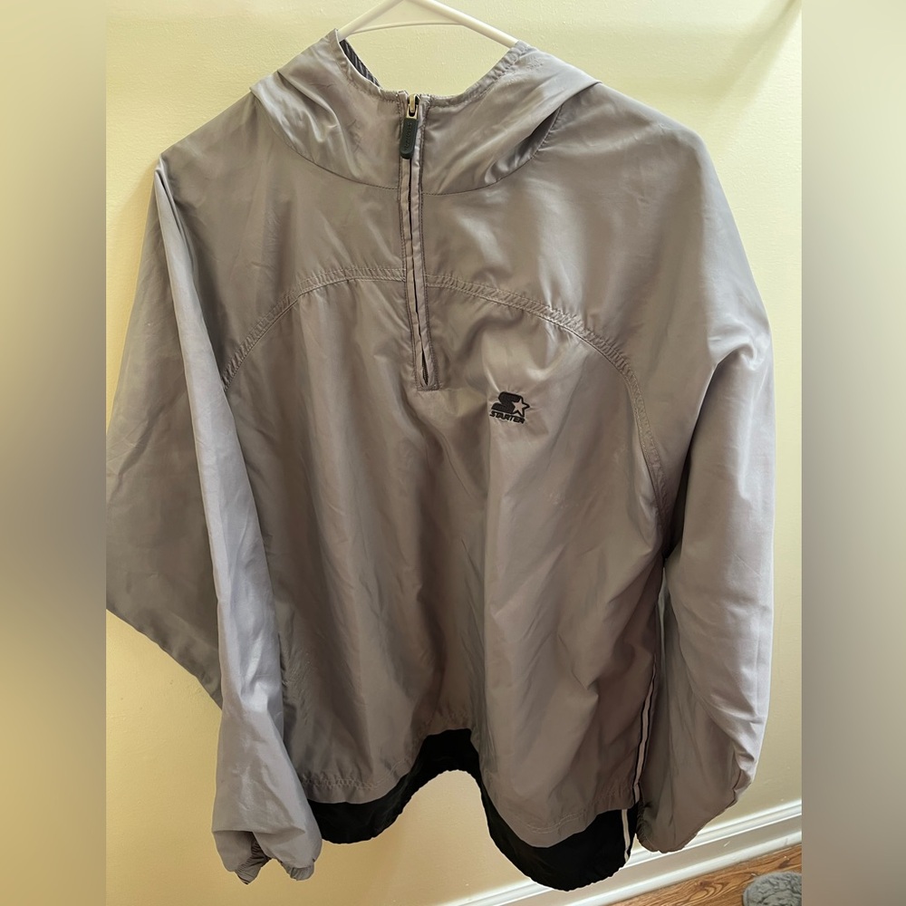 Starter Silver Windbreaker Jacket